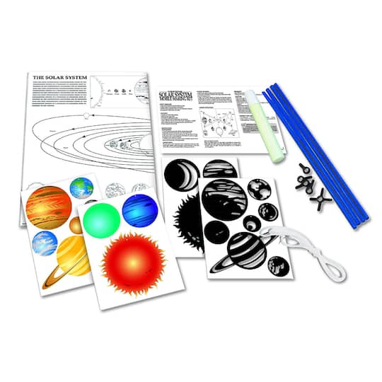 4M Glow-in-the-Dark Solar System Mobile Making Kit